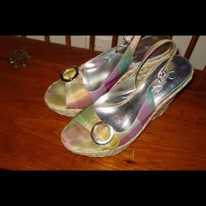 Jessica Simpson Multi-colored wedges